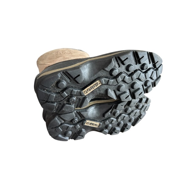 Sorel Ellesmere II Womens Snow Winter Boots Tan Black Size 8 Zipper Warm - Picture 11 of 15